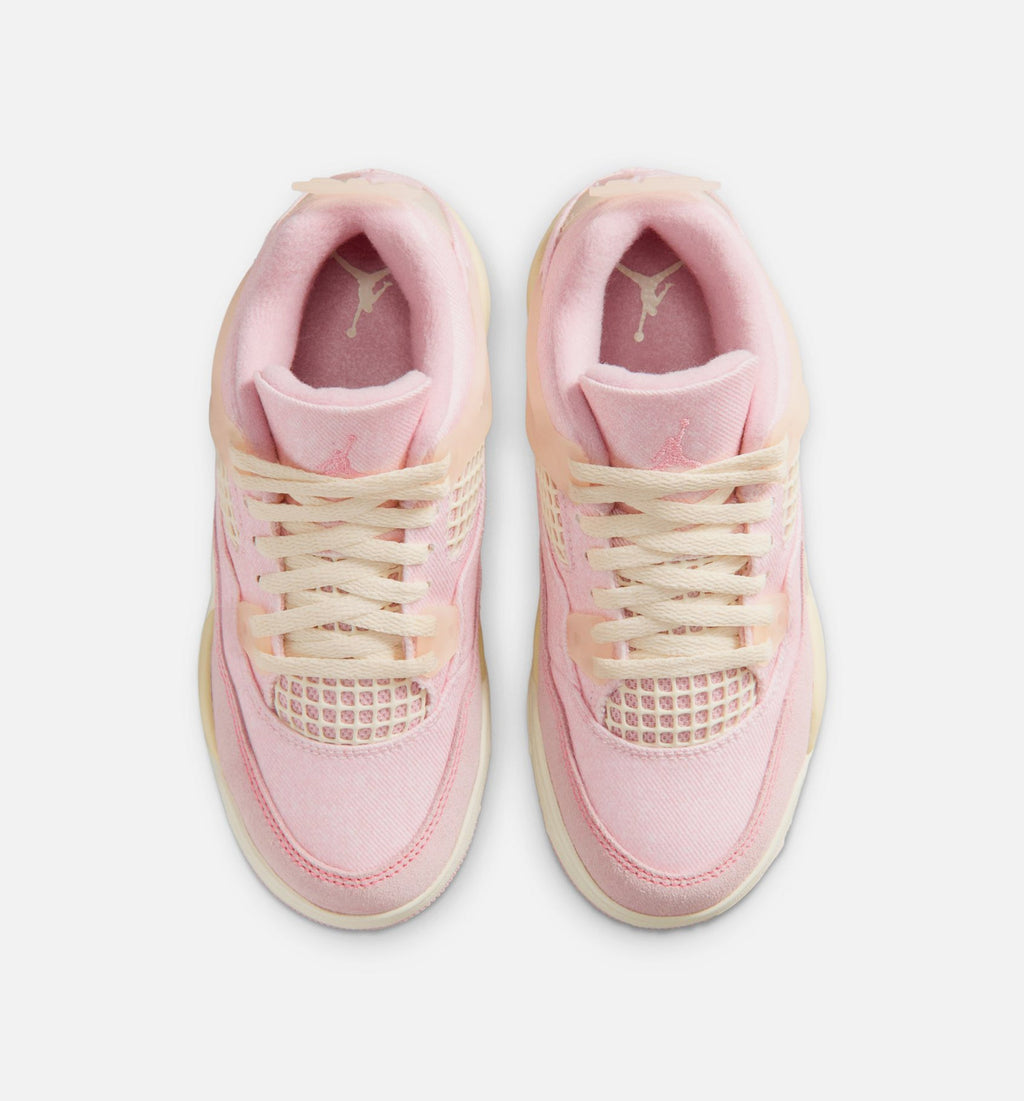 Air Jordan 4 Retro Pink Pearl and Iced Carmine Preschool Girls' Sneakers - Pearl Pink/Iced Carmine/Coconut Milk