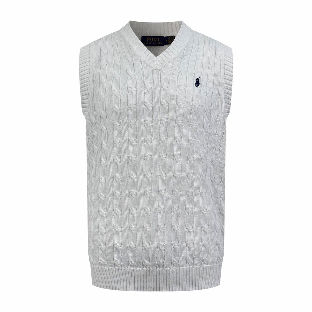 Ralph Lauren Men's V‑Neck Cable‑Knit Sweater Vest