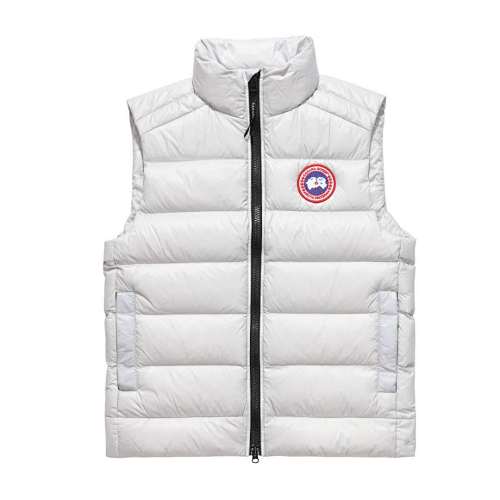 Canada Goose White Quilted Puffer Vest