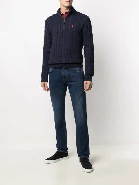 Polo Ralph Lauren cable knit half-zip jumper