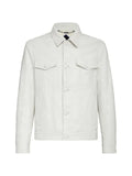 Billionaire snakeskin-effect button-up jacket