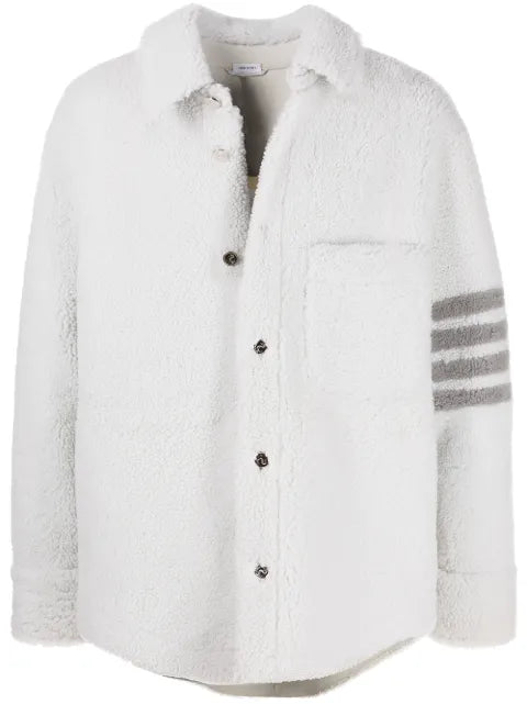 Thom Browne 4-Bar shearling jacket