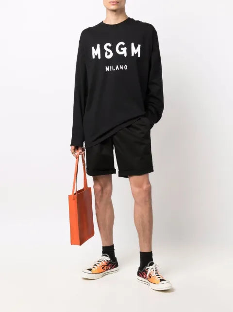 MSGM long-sleeve logo sweatshirt