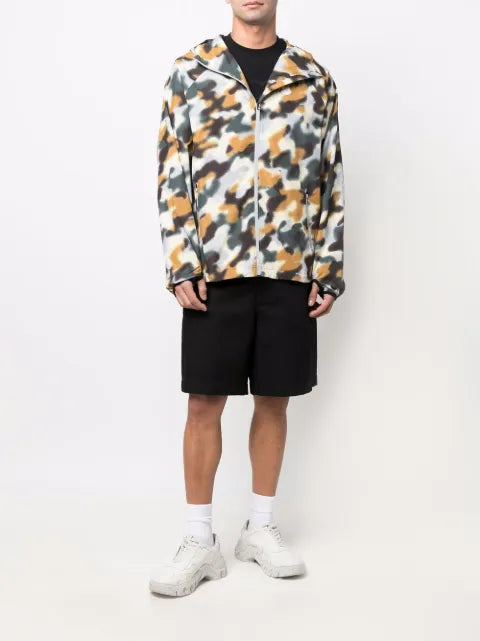 Kenzo blurred camouflage lightweight jacket