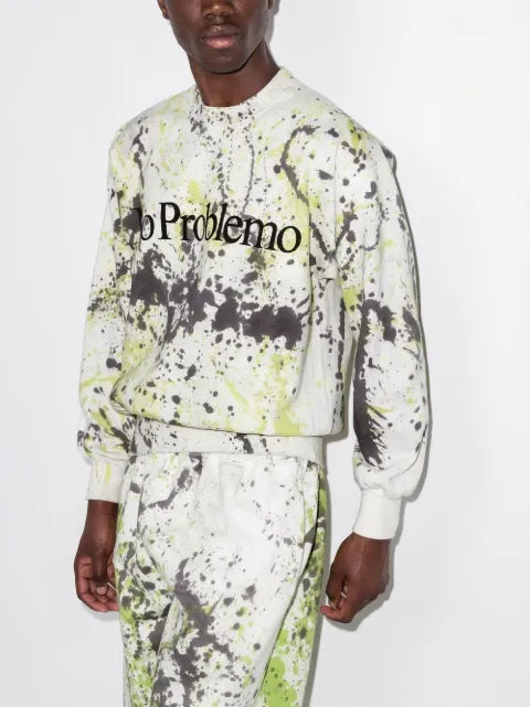 Aries No Problemo paint-print sweatshirt