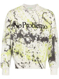 Aries No Problemo paint-print sweatshirt