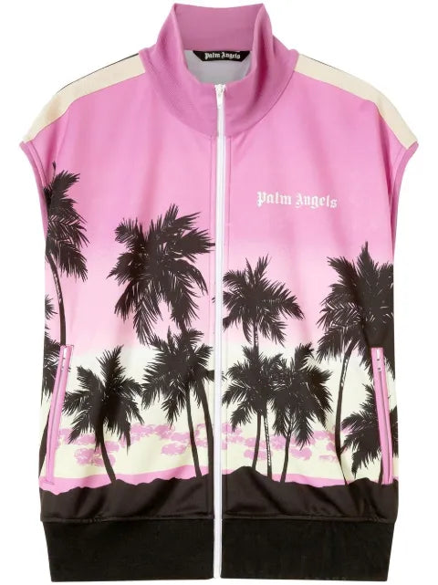 Palm Angels Palm Sunset sleeveless track jacket