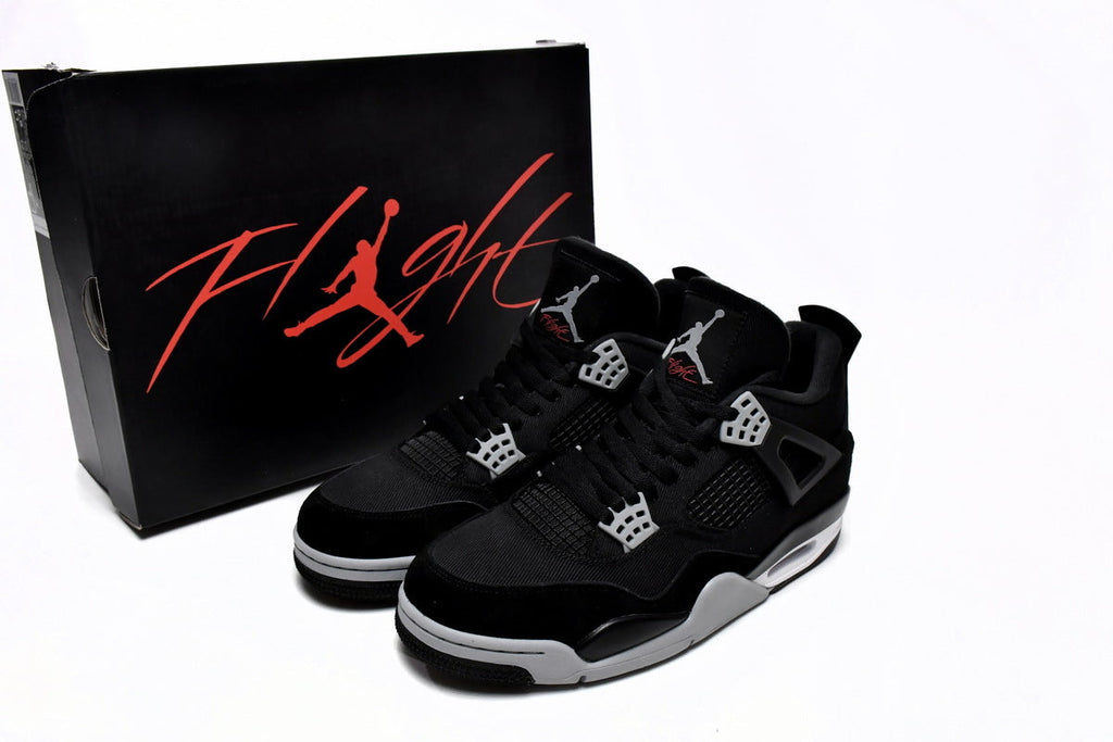 Air Jordan 4 Retro Black Canvas Reps Sneaker DH7138-006