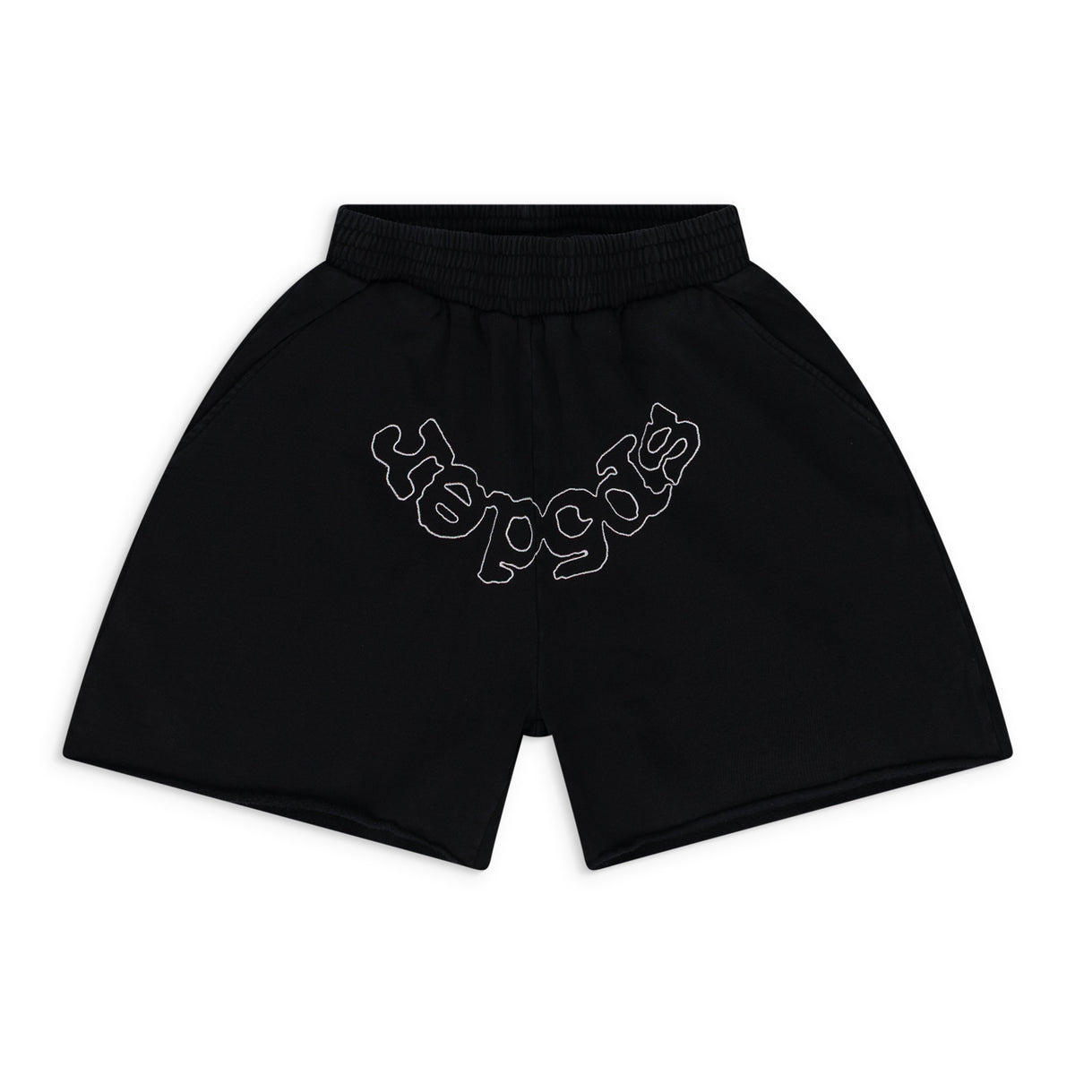 Black OG Logo Embroidered Sweatshorts