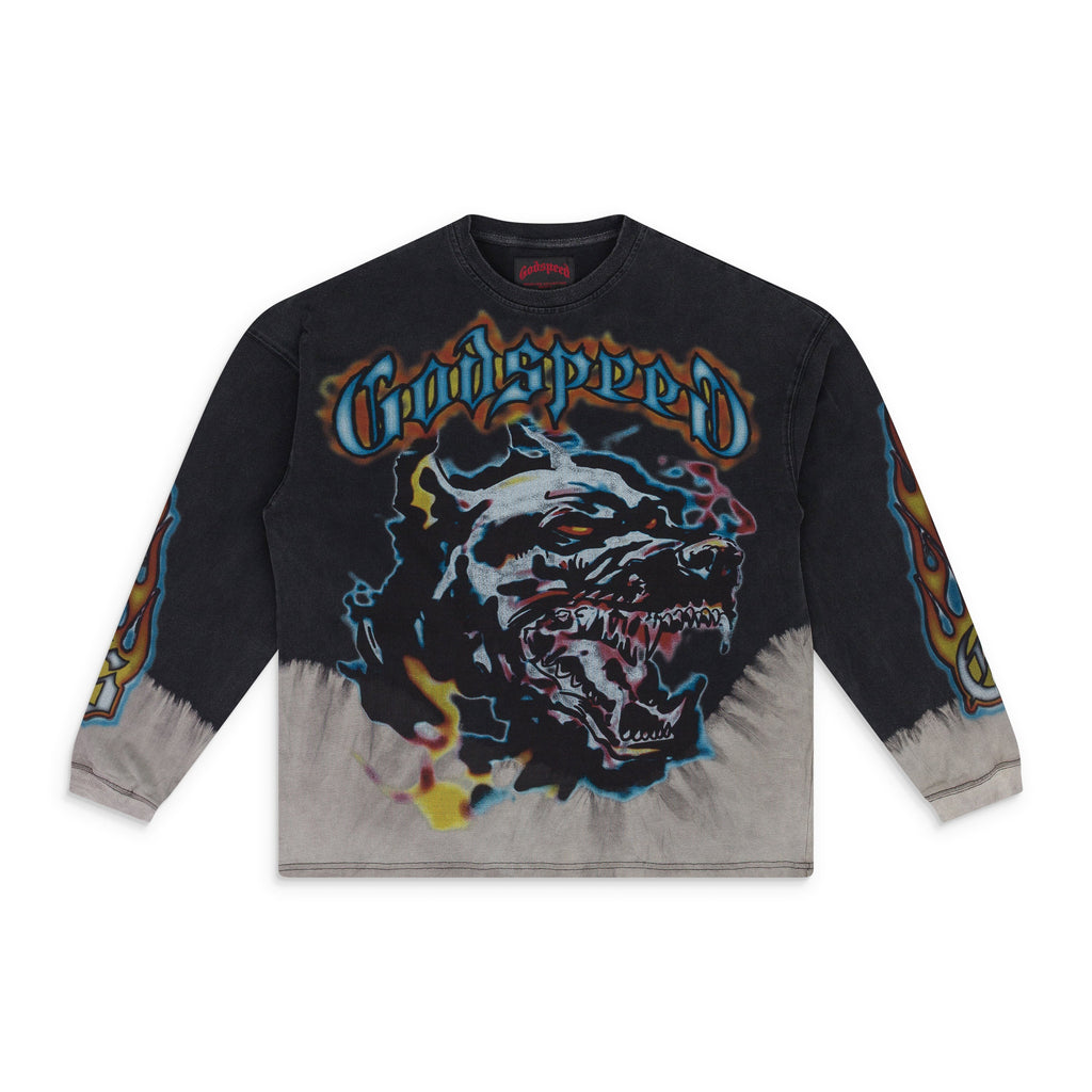 Black Off The Leash L/S Tee