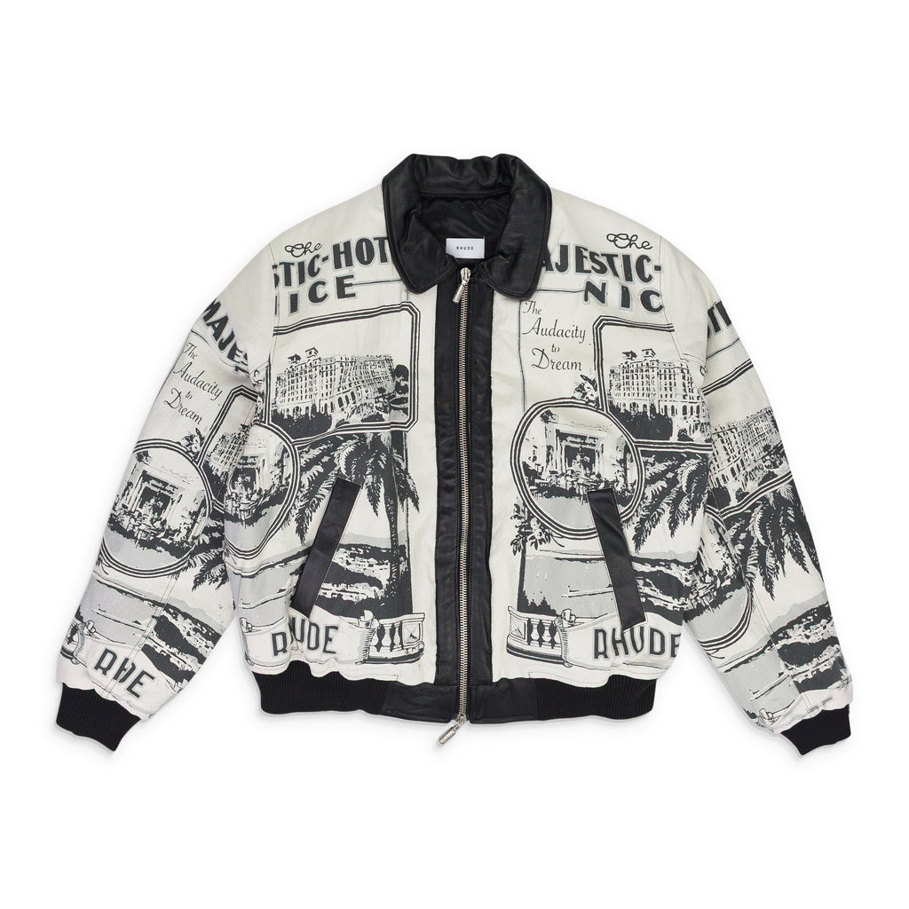 White Vouyage Bomber Jacket