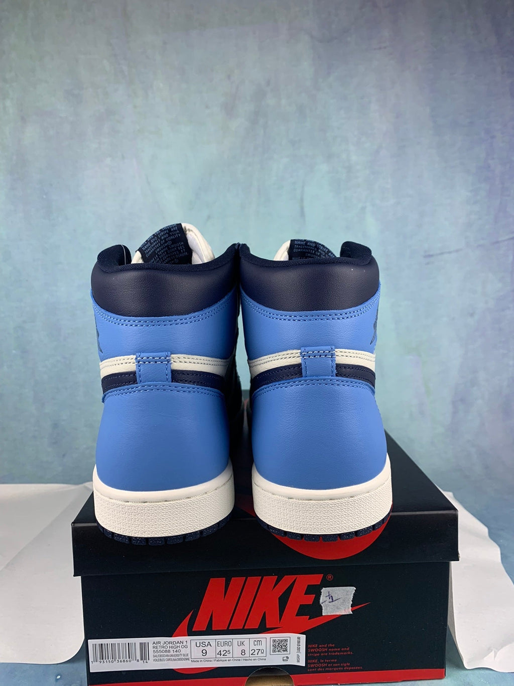 Air Jordan 1 High University Blue 555088-140 Unisex Sneakers