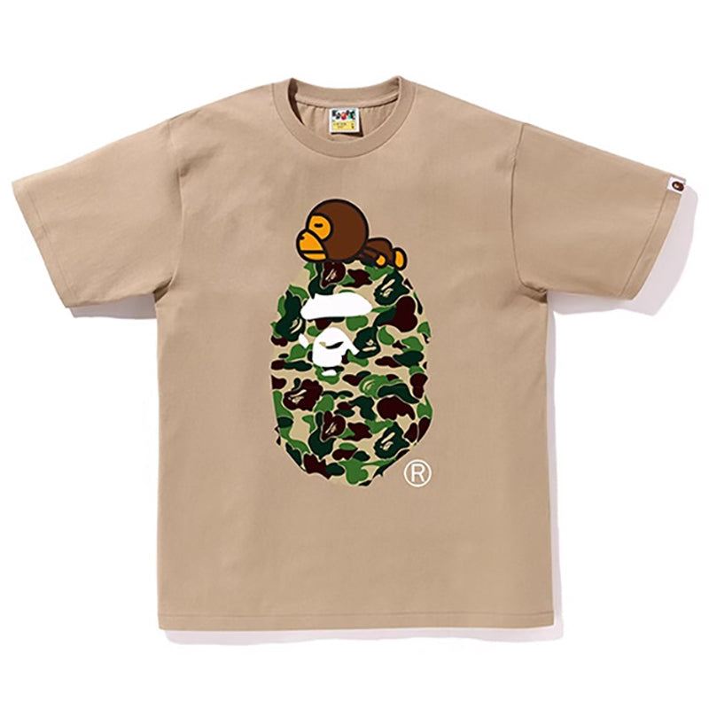 BAPE Blue ABC Camo Milo Ape Head Men's T-Shirt - Blue