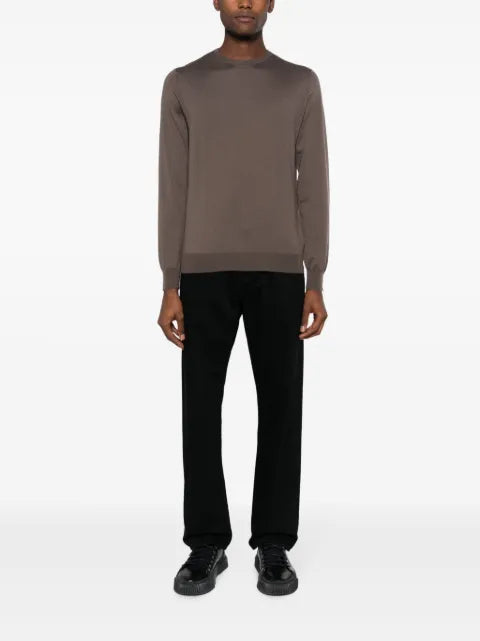 Dell'oglio crew-neck rib-trim jumper