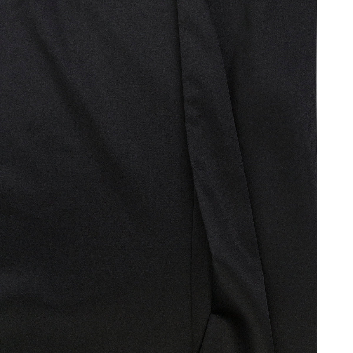 WRAP TIE BLACK STRAIGHT PANTS