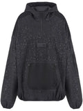 Ea7 Emporio Armani logo-rubberised hoodie