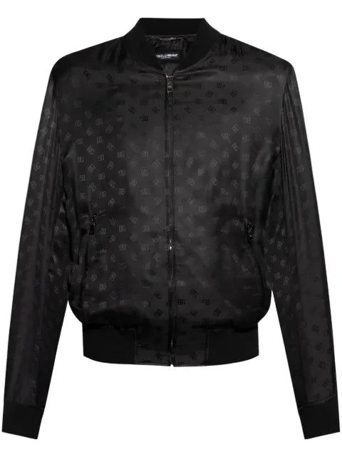 Dolce & Gabbana logo-print bomber jacket
