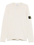 Stone Island logo-patch crew-neck sweater