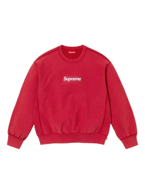 Supreme washed box logo "SS 25 - Red" sweatshirt