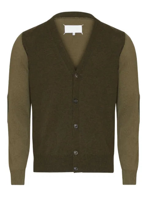 Maison Margiela elbow-patch wool cardigan