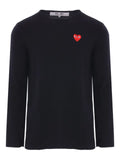 Comme Des Garçons Play heart-logo wool sweater