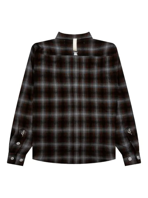 Advisory Board Crystals flannel plaid quilted shirt jacket