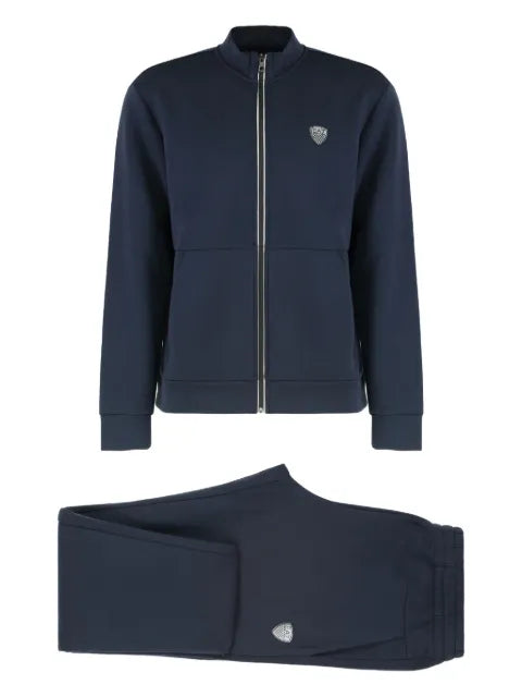 Ea7 Emporio Armani logo-plaque zip-up tracksuit (set of two)