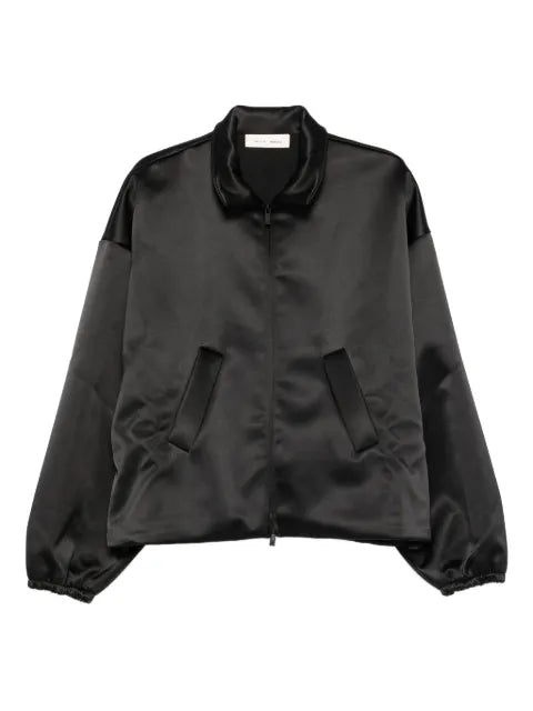 FEAR OF GOD ESSENTIALS satin zip-up jacket