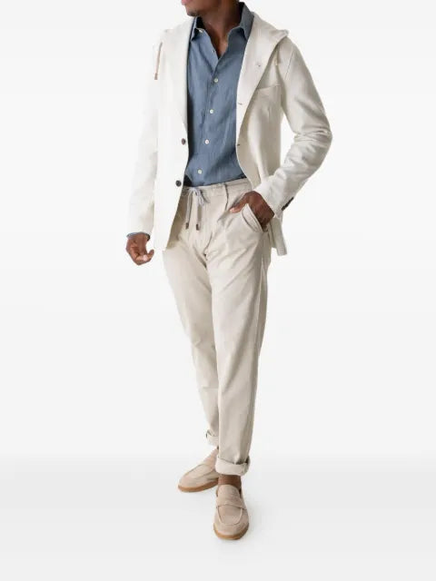 Eleventy hooded buttoned blazer