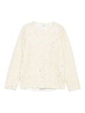 Yohji Yamamoto wool blend distressed sweater