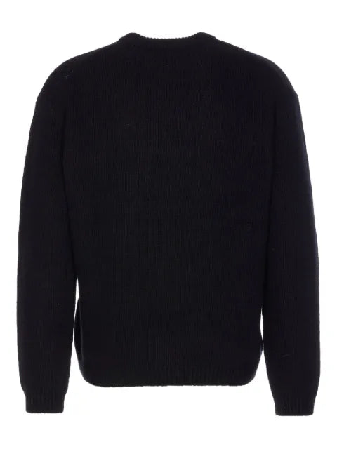 Maison Kitsuné dressed fox embroidered sweater