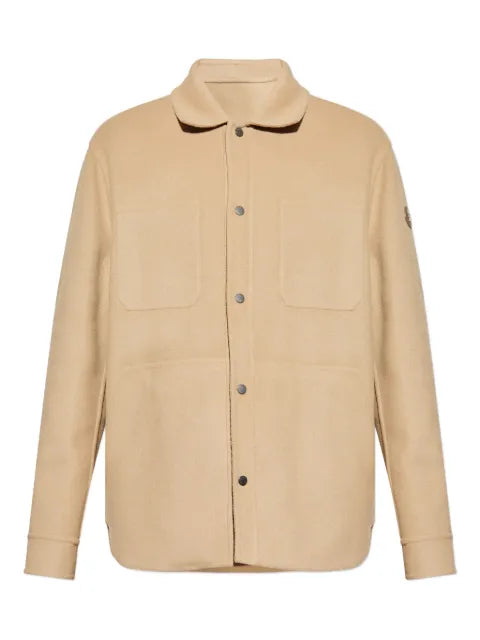 Moncler Tagnit leather-patch shirt jacket