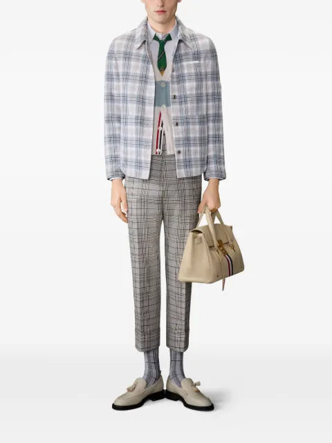 Thom Browne windowpane plaid armband utility jacket