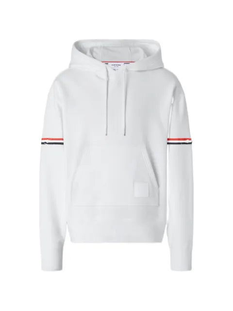 Thom Browne loopback jersey armband hoodie