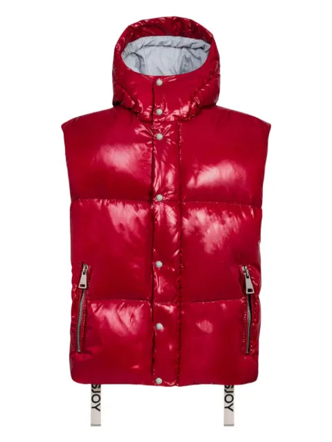 Khrisjoy hooded zip-up puffer-design gilet