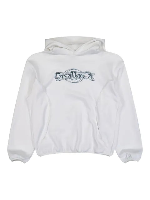 Casablanca logo-detail long-sleeve hoodie