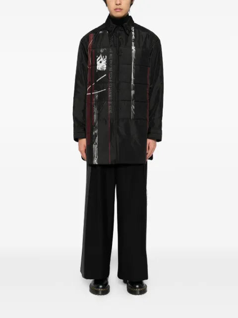 Yohji Yamamoto graphic-print padded jacket