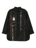 Yohji Yamamoto graphic-print padded jacket