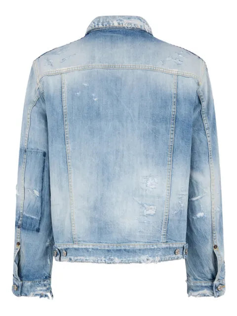 DSQUARED2 rainbow wash denim jacket
