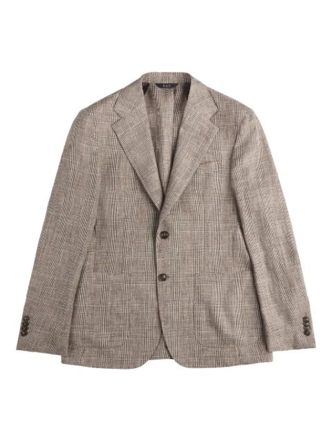 Fay checked blazer with two buttons
