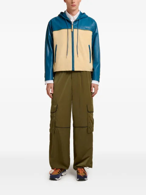 Marni hooded leather jacket