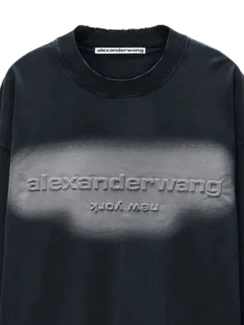 Alexander Wang long-sleeve logo T-shirt in jersey oversized