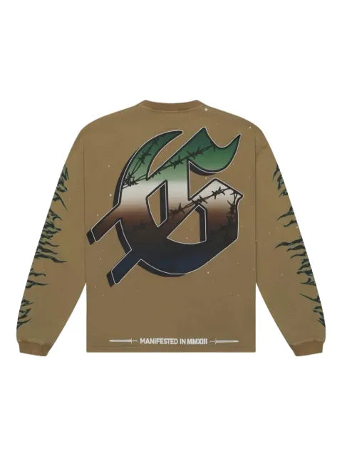 GODSPEED Air Strike graphic long-sleeve sweatshirt