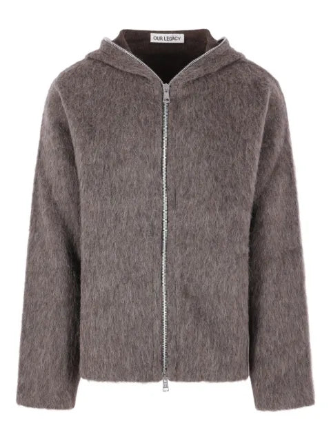 OUR LEGACY hooded zipped cardigan