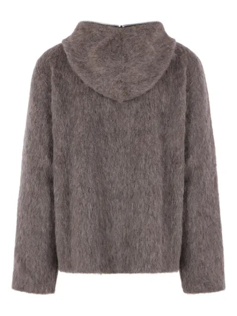 OUR LEGACY hooded zipped cardigan