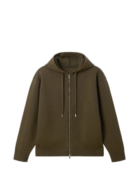 Jacquemus hooded pique zip cardigan