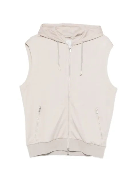 Eleventy hooded zip-up vest