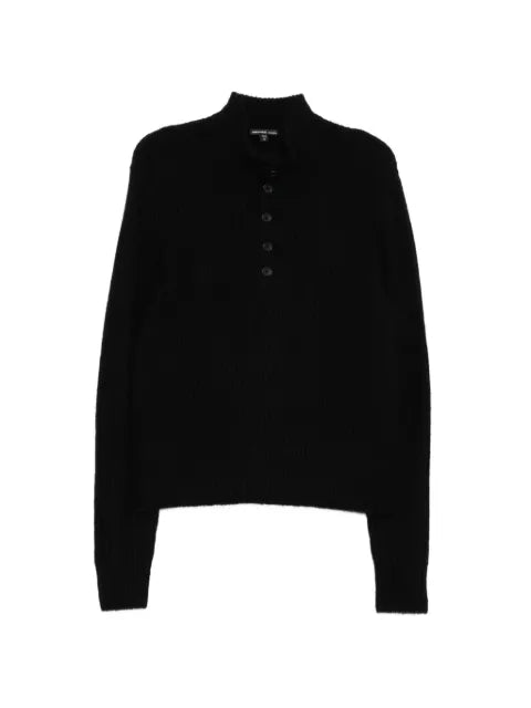 James Perse Lightweight 1/4 Button jumper