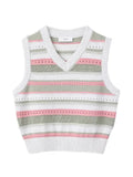 DUNST striped knitted vest