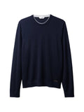 Versace embroidered wool knit crew-neck sweater